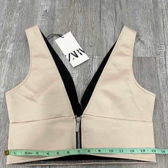 Zara satin crop / bra top - Picture 3 of 4